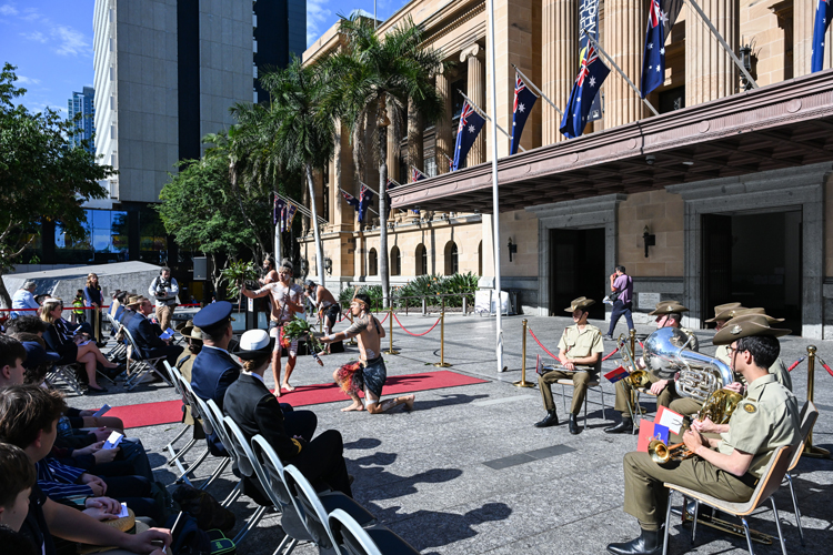 Foxflags Managing Director Darrell Lane, was presented with a Certificate of Appreciation for services to the Australian Flag 